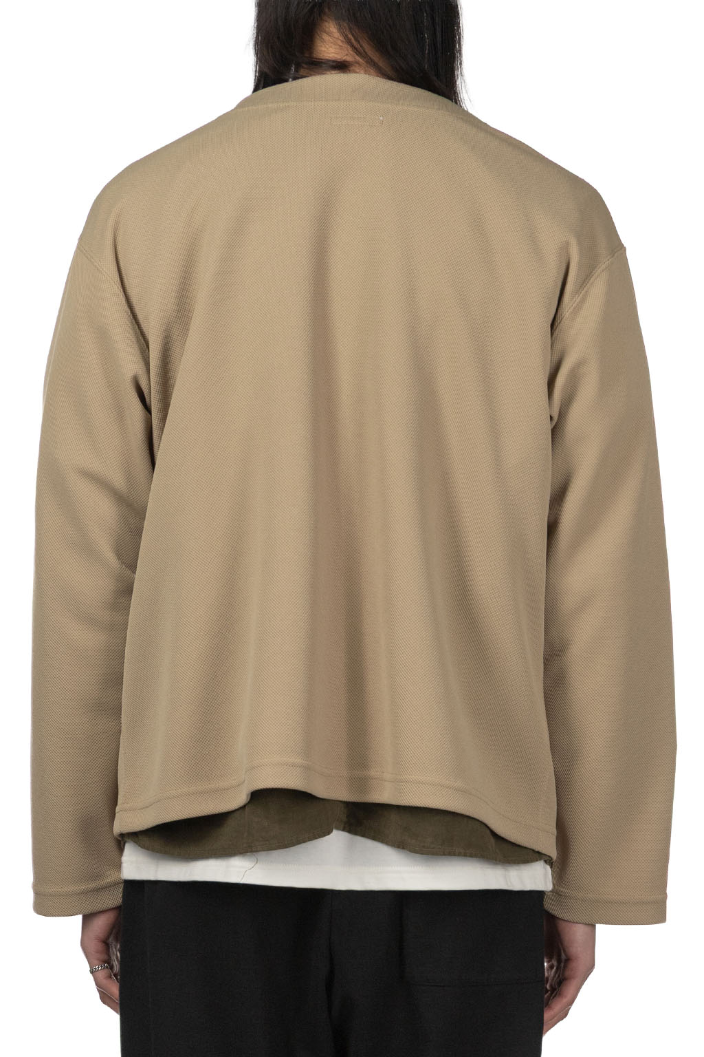 Engineered Garments - Knit Cardigan - Khaki Diamond Poly Knit