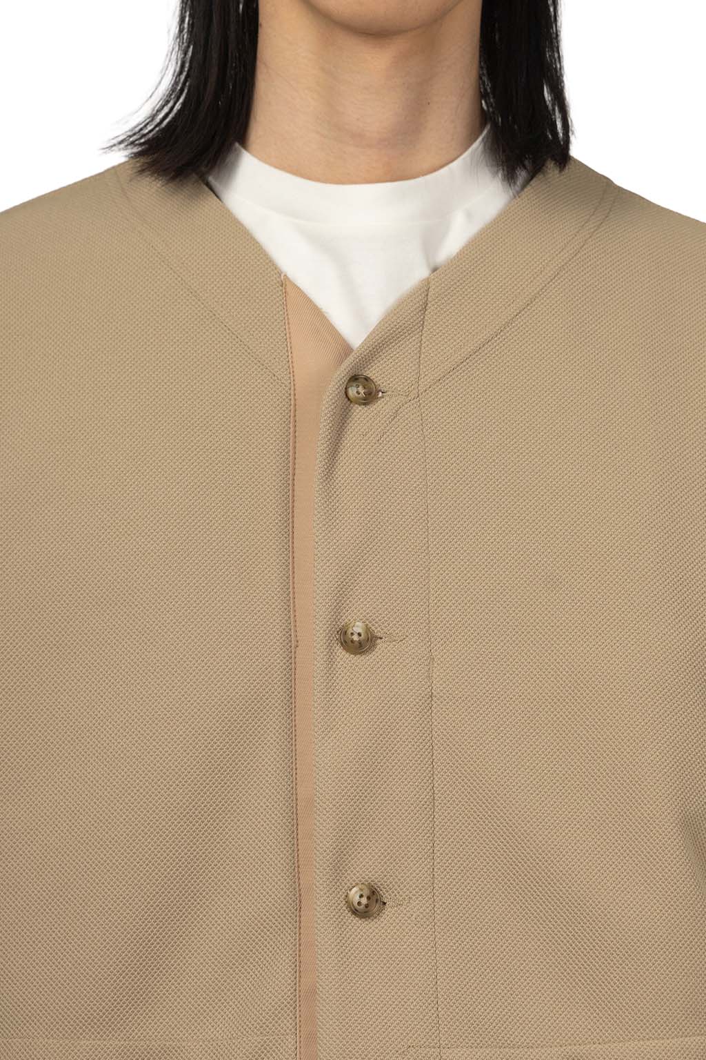 Engineered Garments - Knit Cardigan - Khaki Diamond Poly Knit