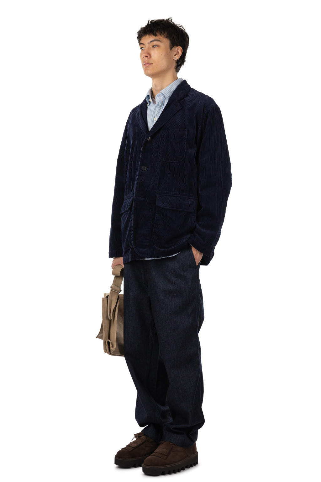 Engineered Garments - Loiter Jacket - A - Dk.Navy 8W Corduroy