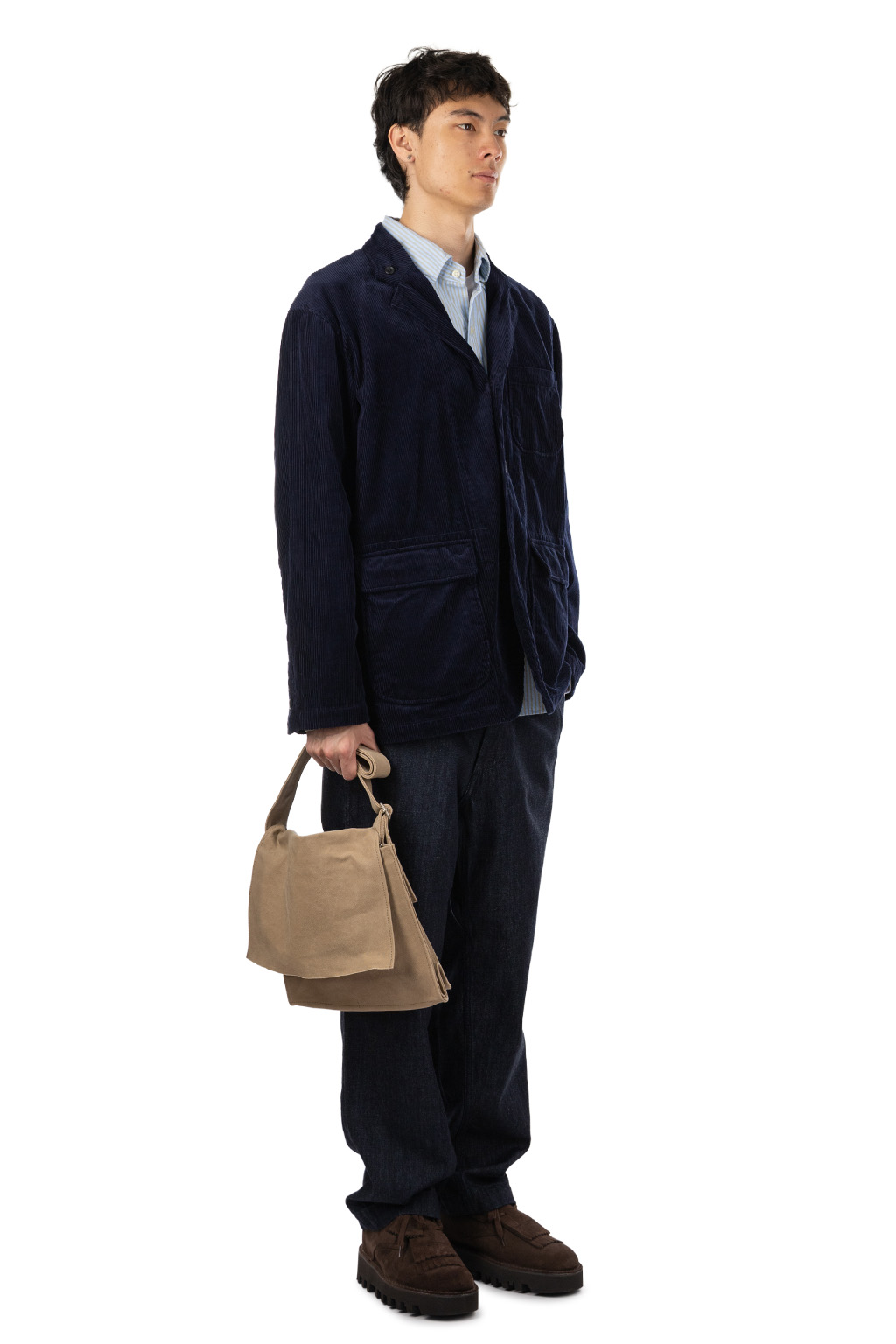 Engineered Garments - Loiter Jacket - A - Dk.Navy 8W Corduroy