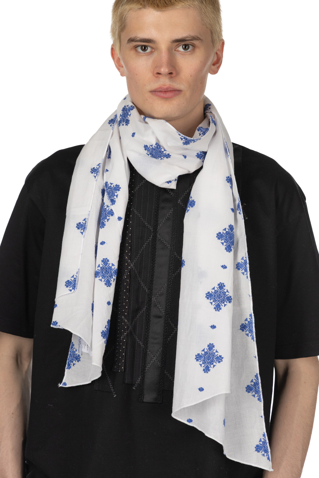 Engineered Garments - White CP Crest Embroidery Sheeting