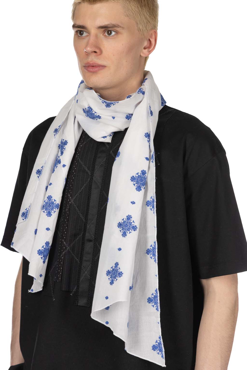 Engineered Garments - White CP Crest Embroidery Sheeting