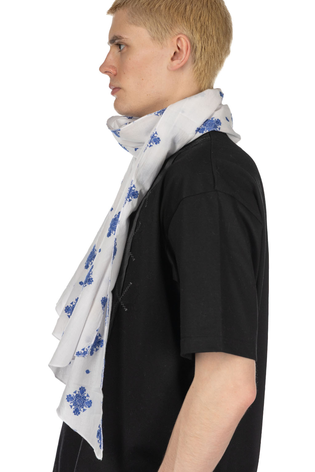 Engineered Garments - White CP Crest Embroidery Sheeting