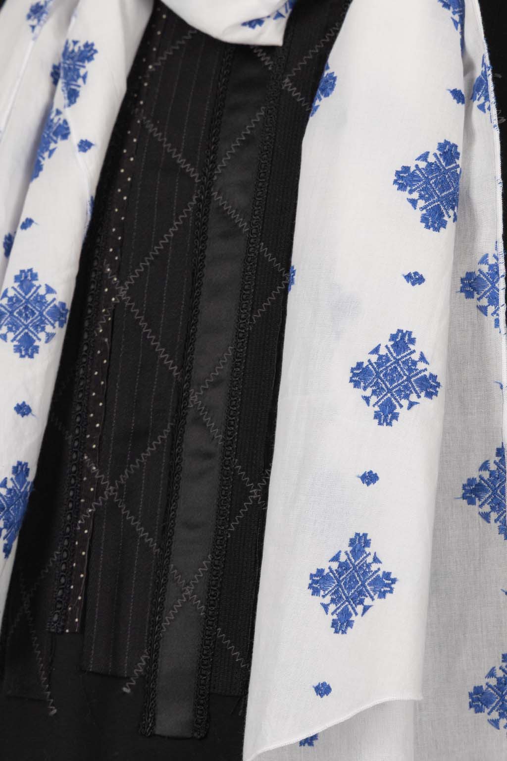 Engineered Garments - White CP Crest Embroidery Sheeting