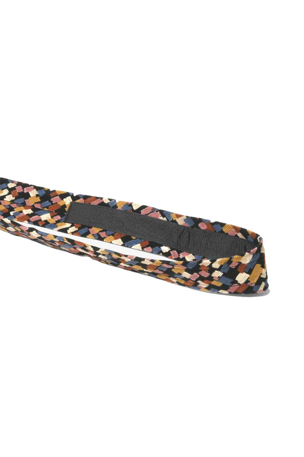 Engineered Garments - Neck Tie - Black 21W Corduroy Deco Print