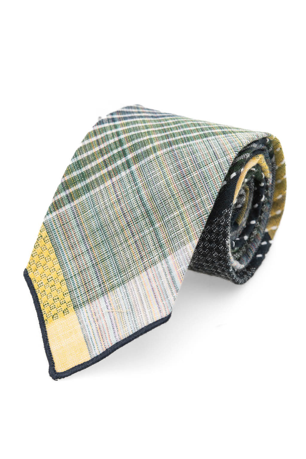 Engineered Garments - Neck Tie - Madras Dobby Jacquard
