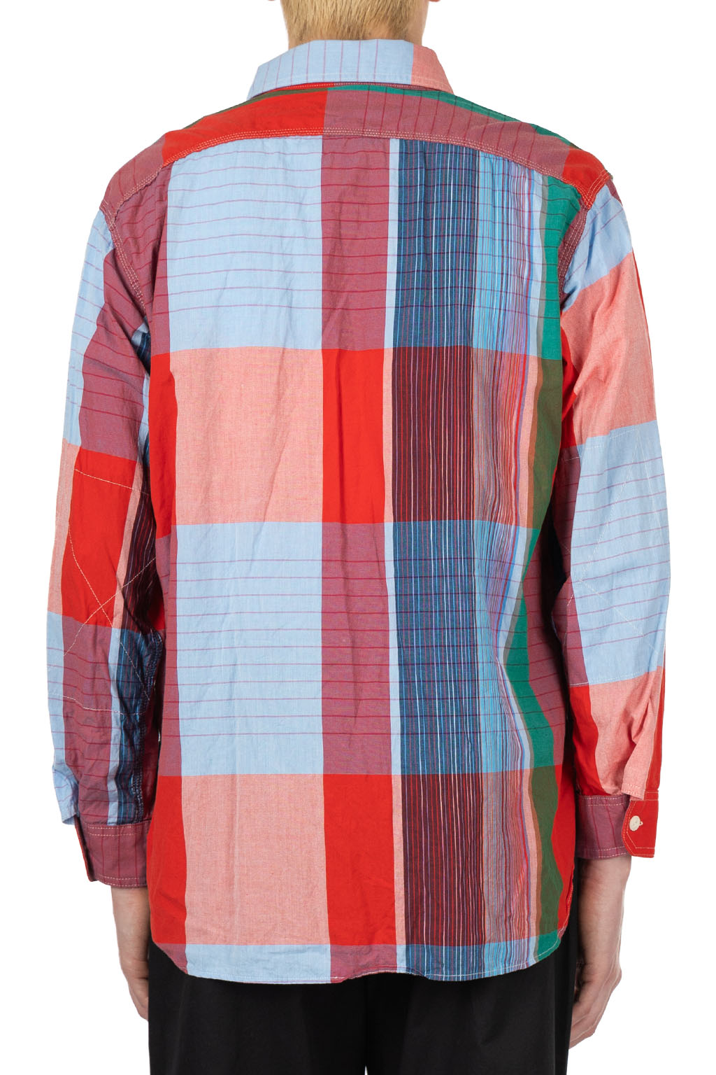 Engineered Garments - Work Shirt - Red Cotton Big Madras Plaid