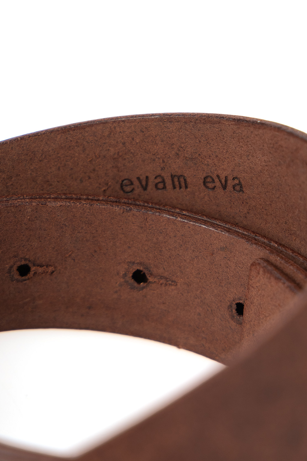 Evam Eva - 30mm Leather Belt - Dark Brown