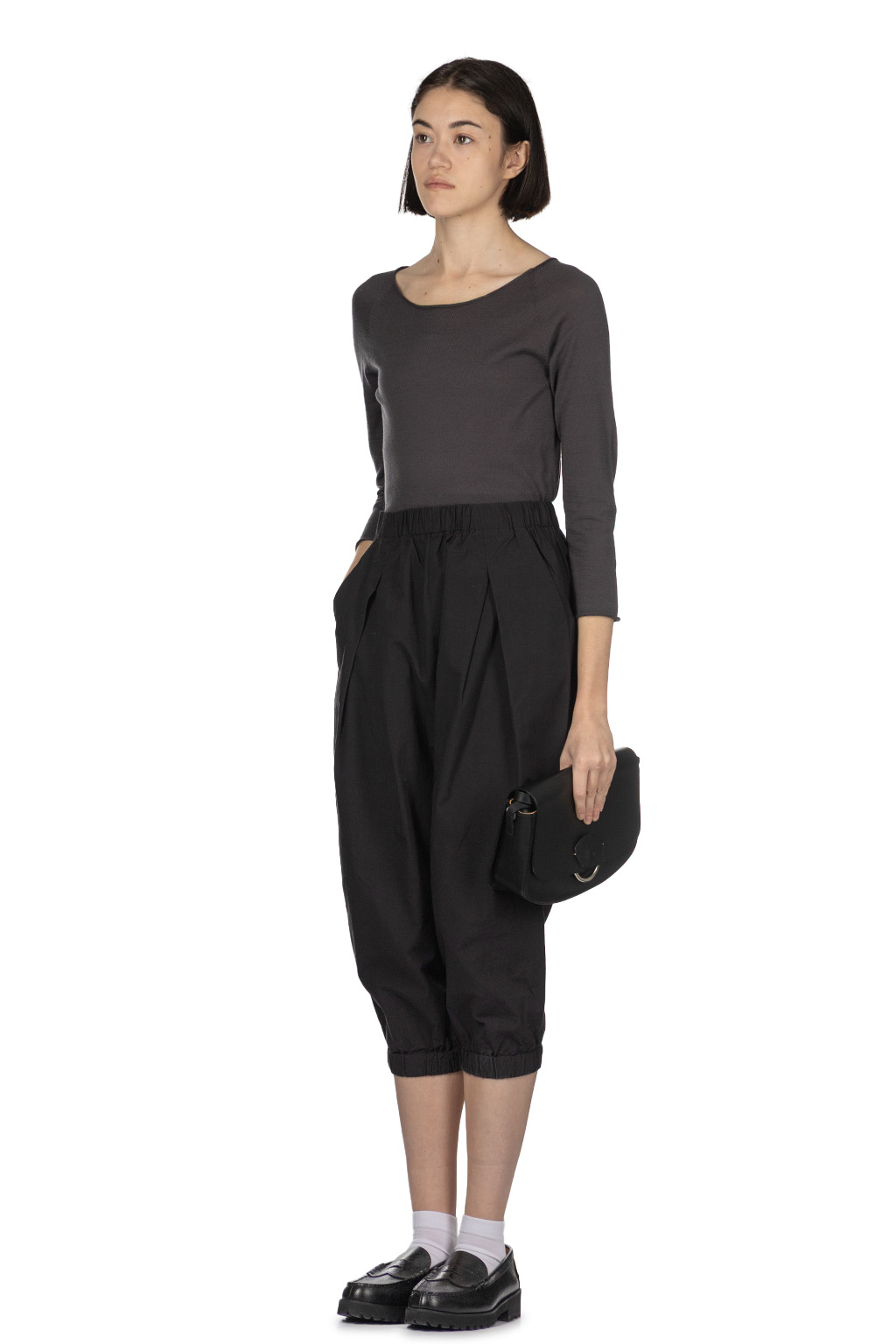 Evam Eva - Cotton Cropped Pants