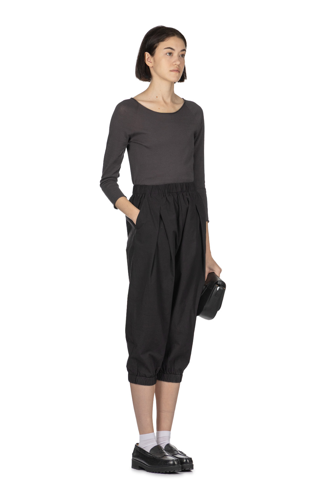 Evam Eva - Cotton Cropped Pants