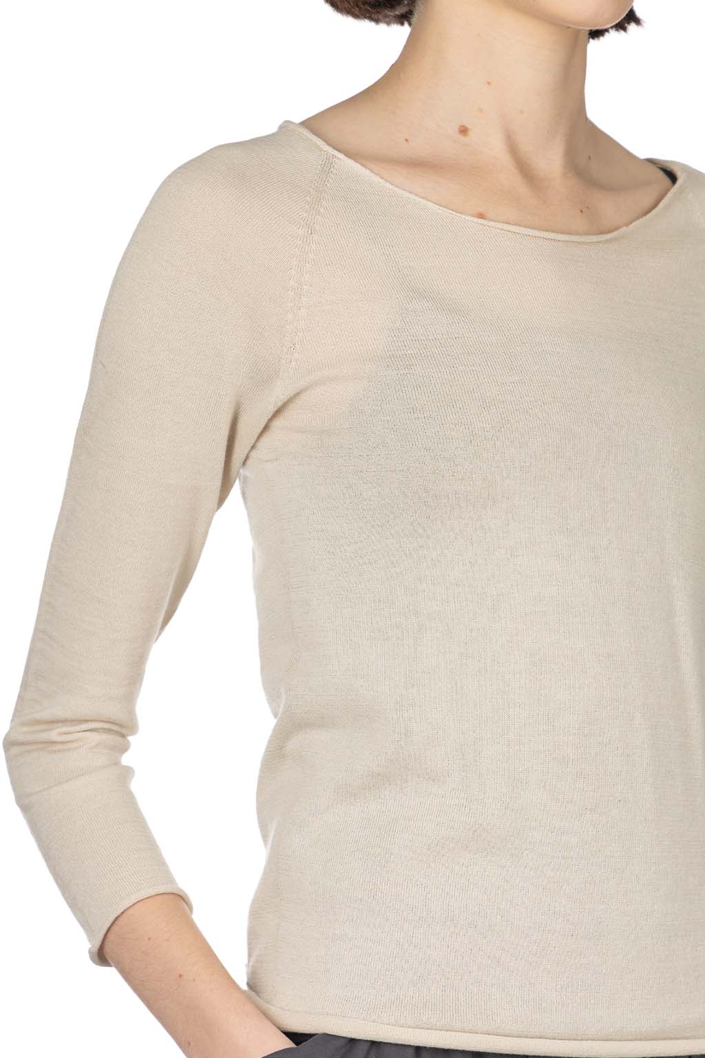 Evam Eva - Cotton Silk Pullover - Ecru