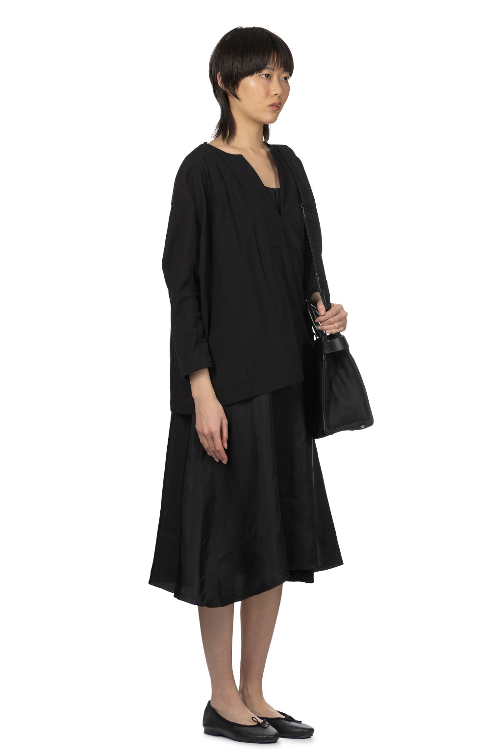 Evam Eva - Cotton Tuck Pullover - Sumi