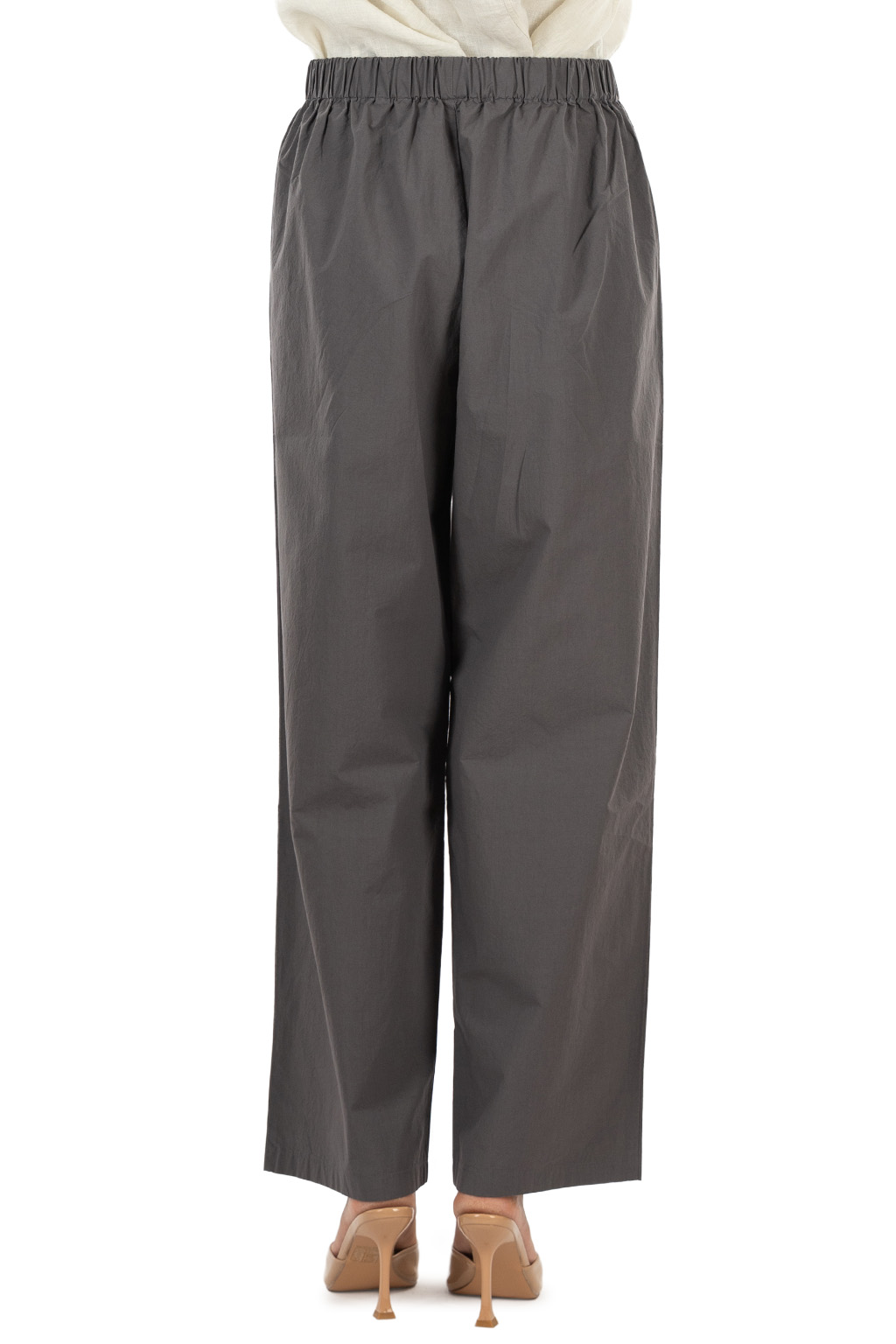Evam Eva - Cotton Wide Pants - Blue Gray