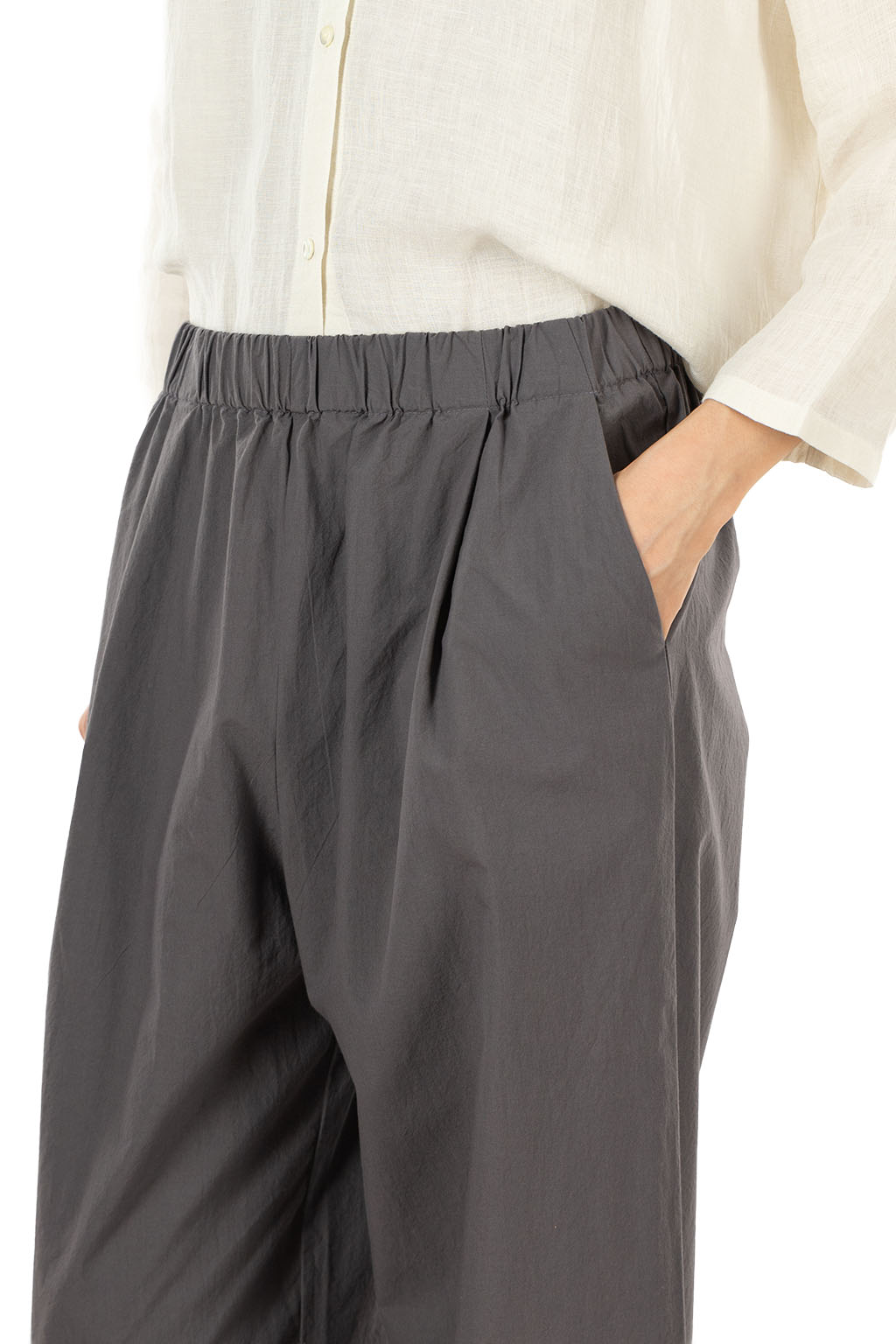 Evam Eva - Cotton Wide Pants - Blue Gray