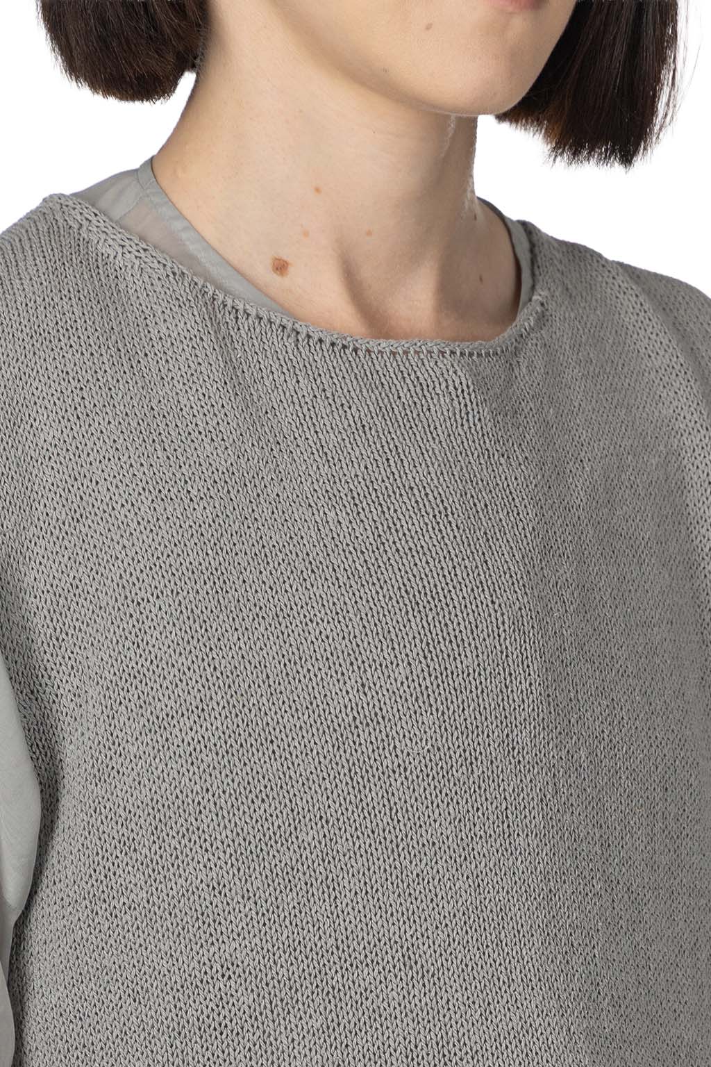 Evam Eva - Dry Silk Sleeveless - Dove Grey