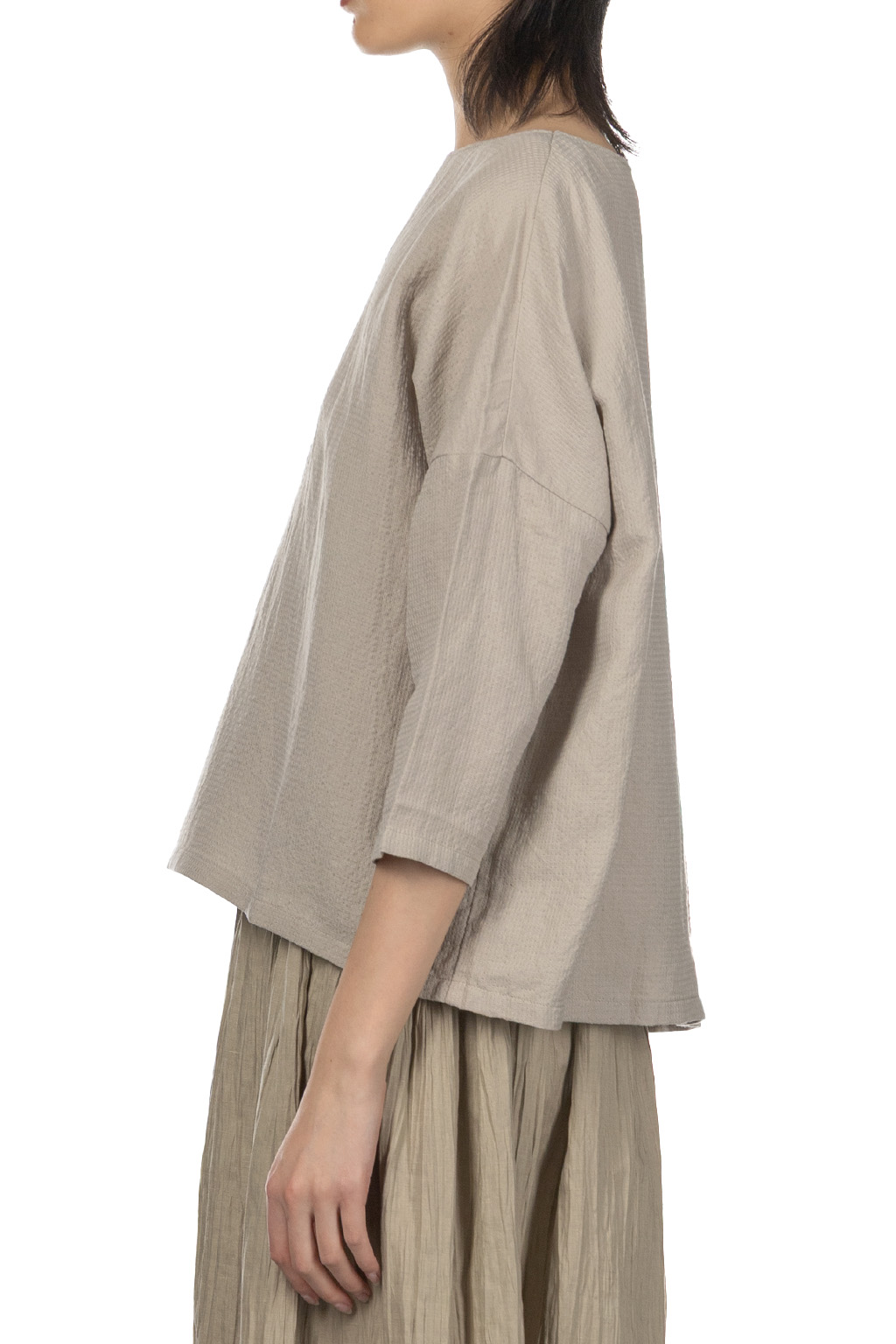 Evam Eva - Iinen Silk Pullover - Grege