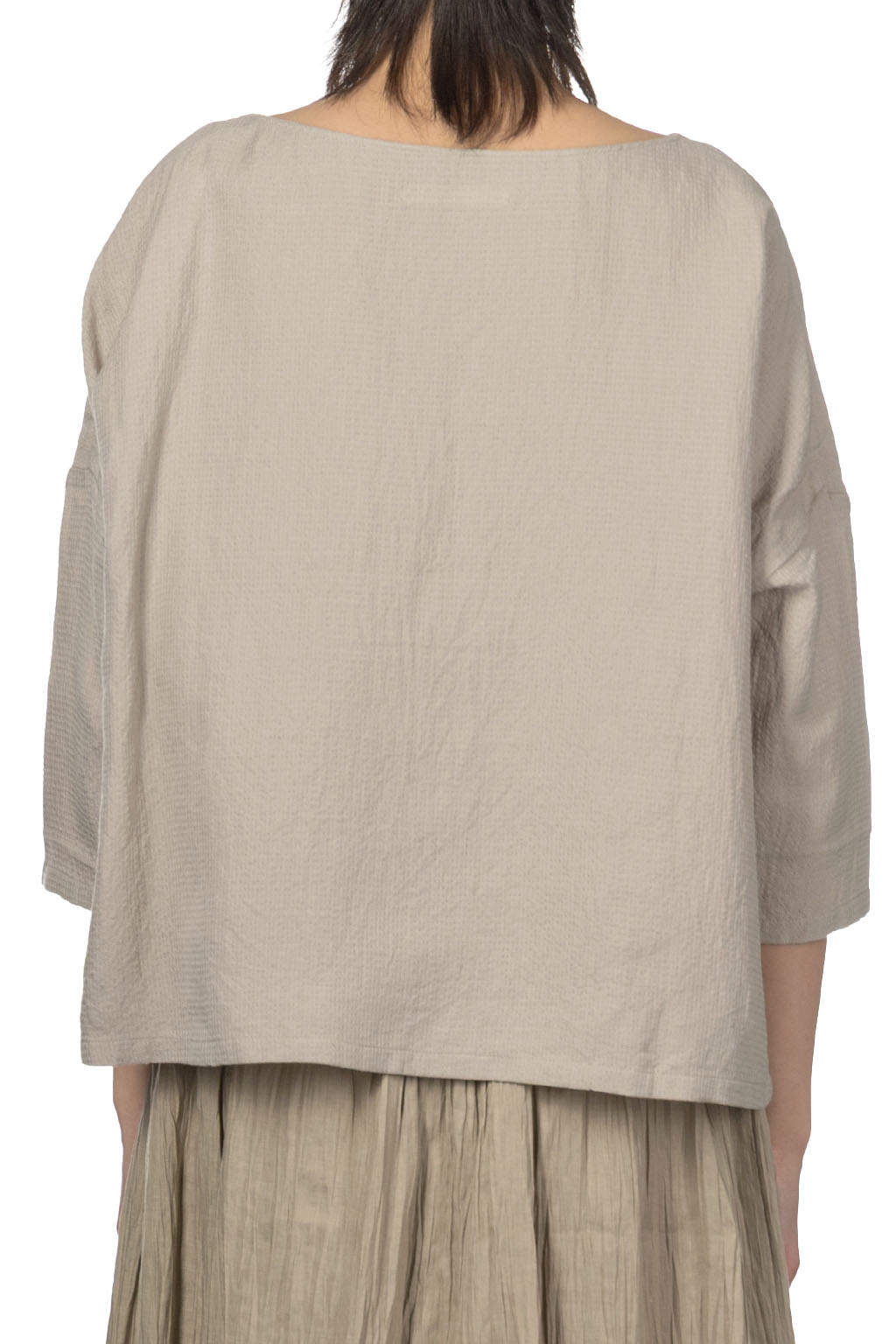 Evam Eva - Iinen Silk Pullover - Grege