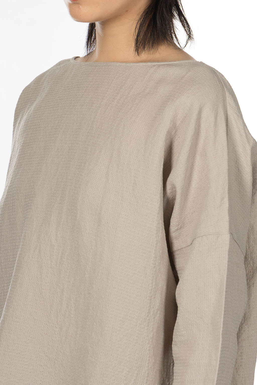 Evam Eva - Iinen Silk Pullover - Grege