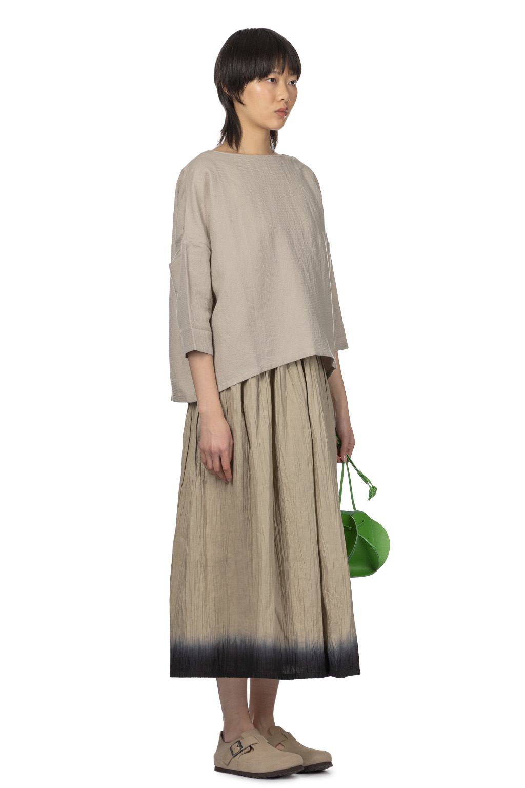 Evam Eva - Iinen Silk Pullover - Grege