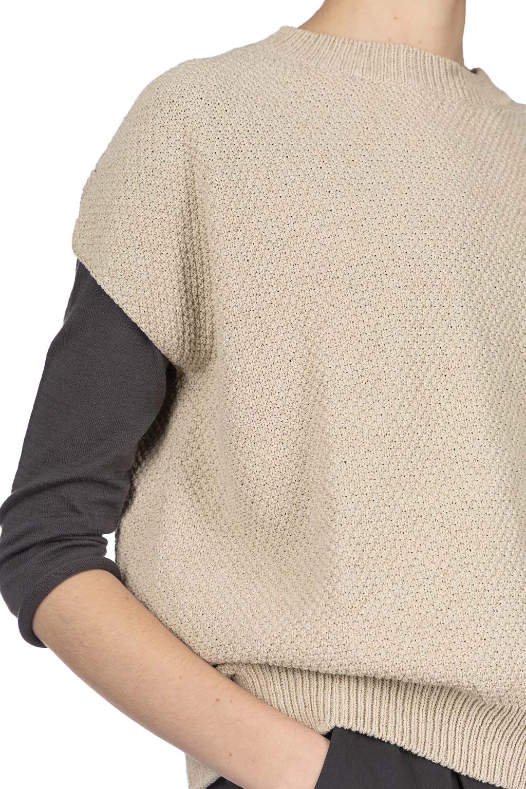 Evam Eva - Moss Stitch Vest