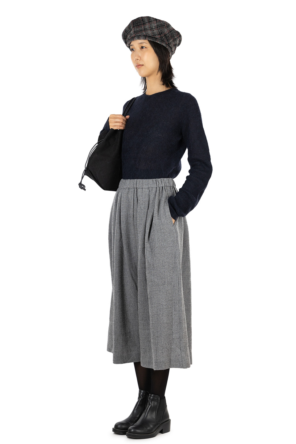 Evam Eva - Wool Skirt - Charcoal