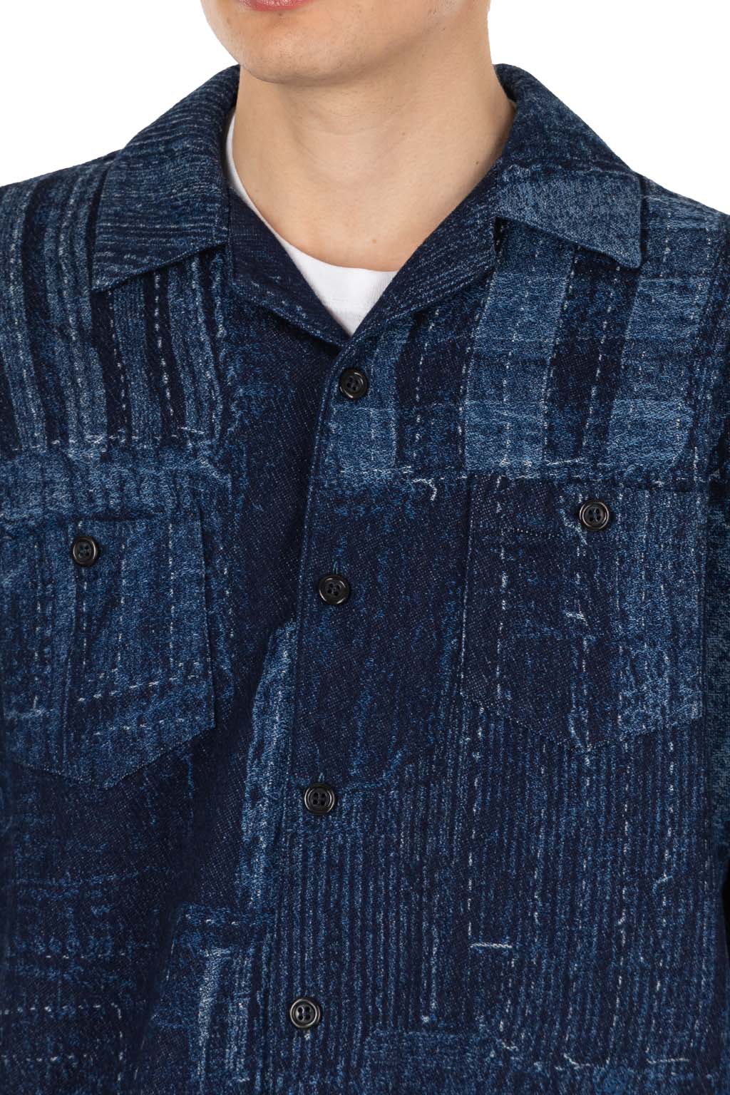 FDMTL - Boro SS Shirt Rinse - Indigo