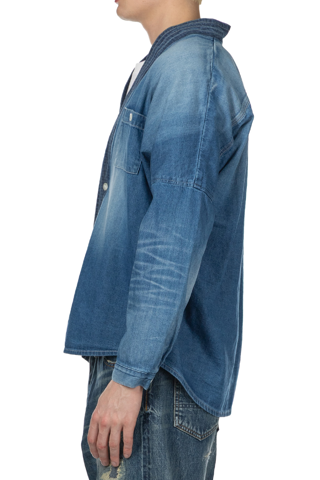 FDMTL - Denim Haori Shirt 3 Years Wash