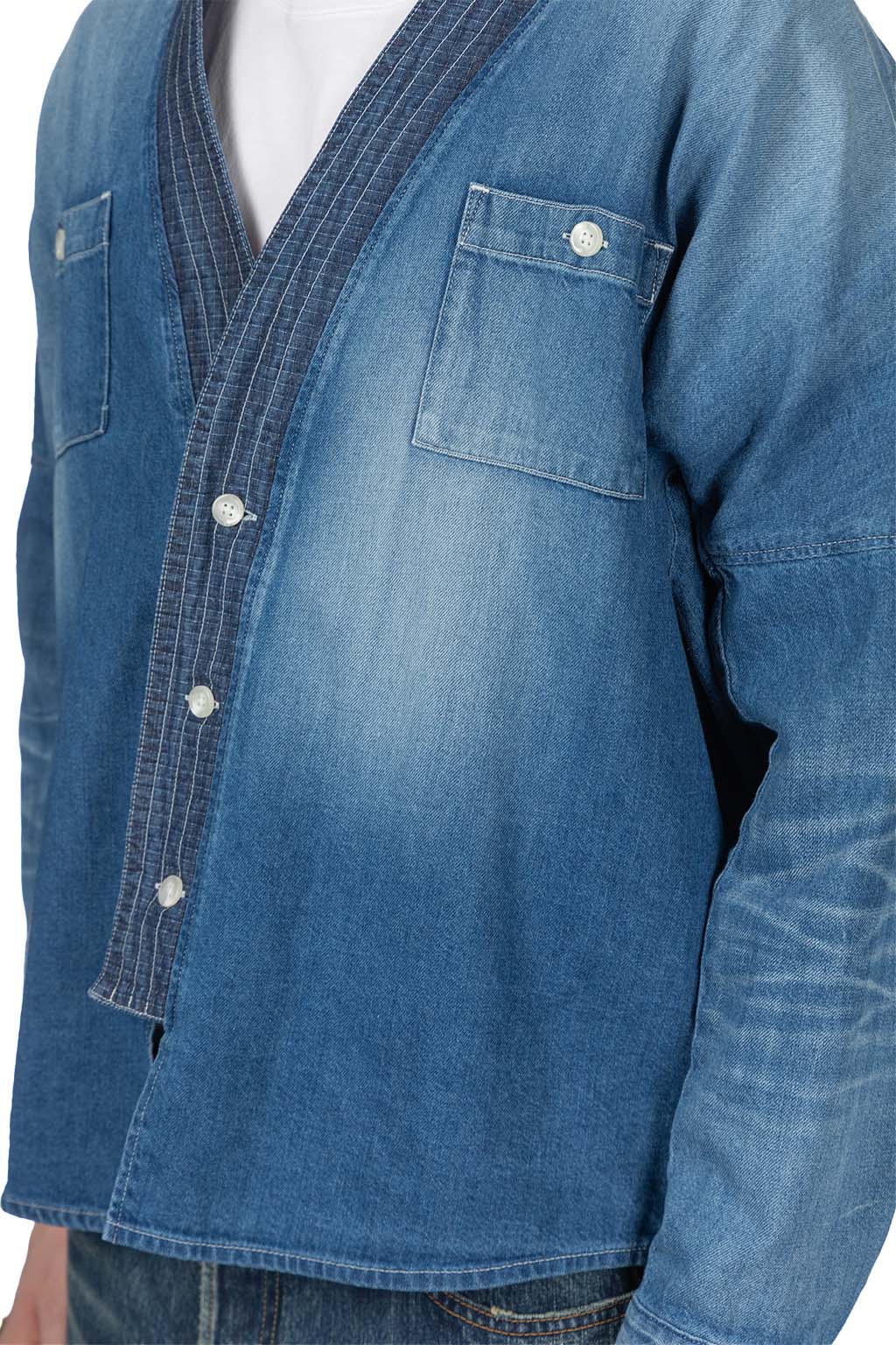FDMTL - Denim Haori Shirt 3 Years Wash