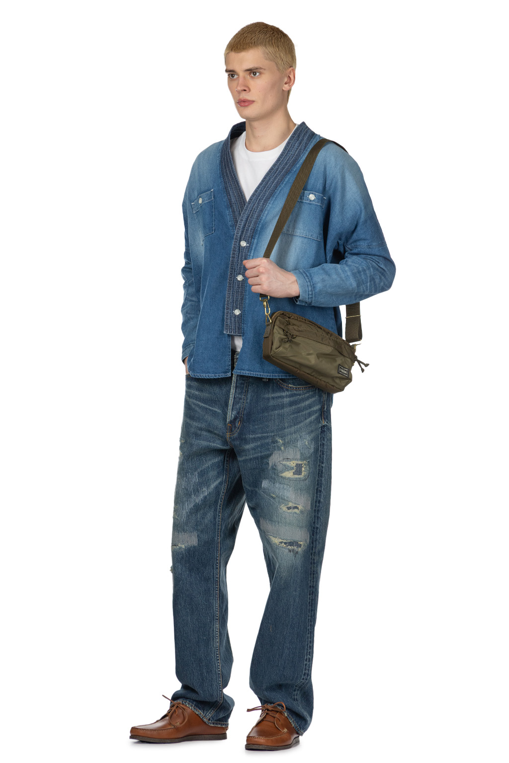 FDMTL - Denim Haori Shirt 3 Years Wash
