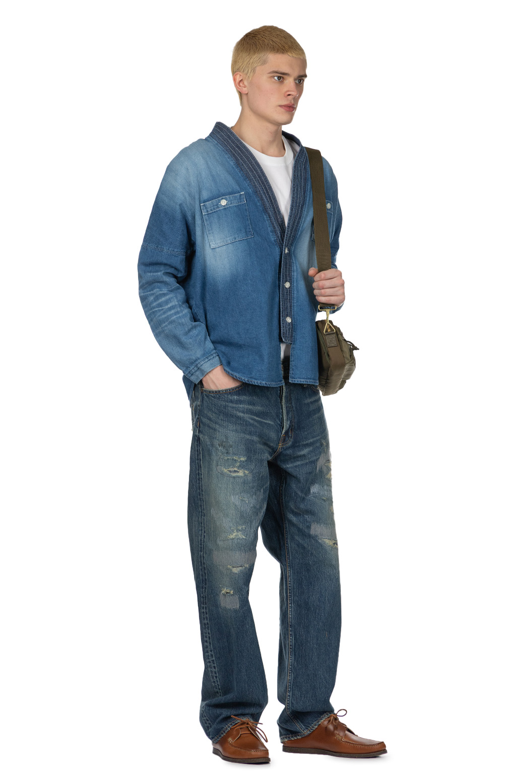 FDMTL - Denim Haori Shirt 3 Years Wash