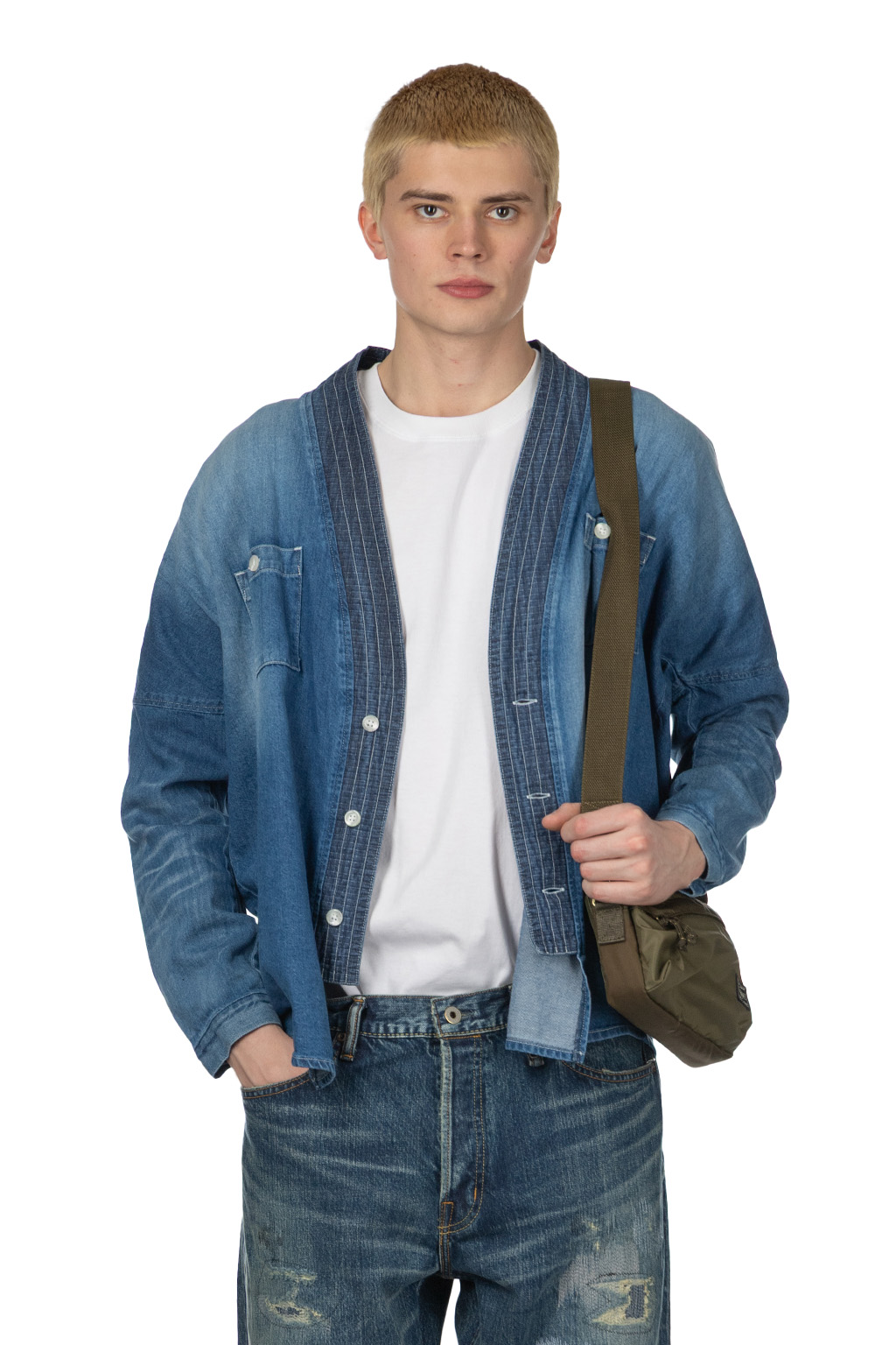 FDMTL - Denim Haori Shirt 3 Years Wash
