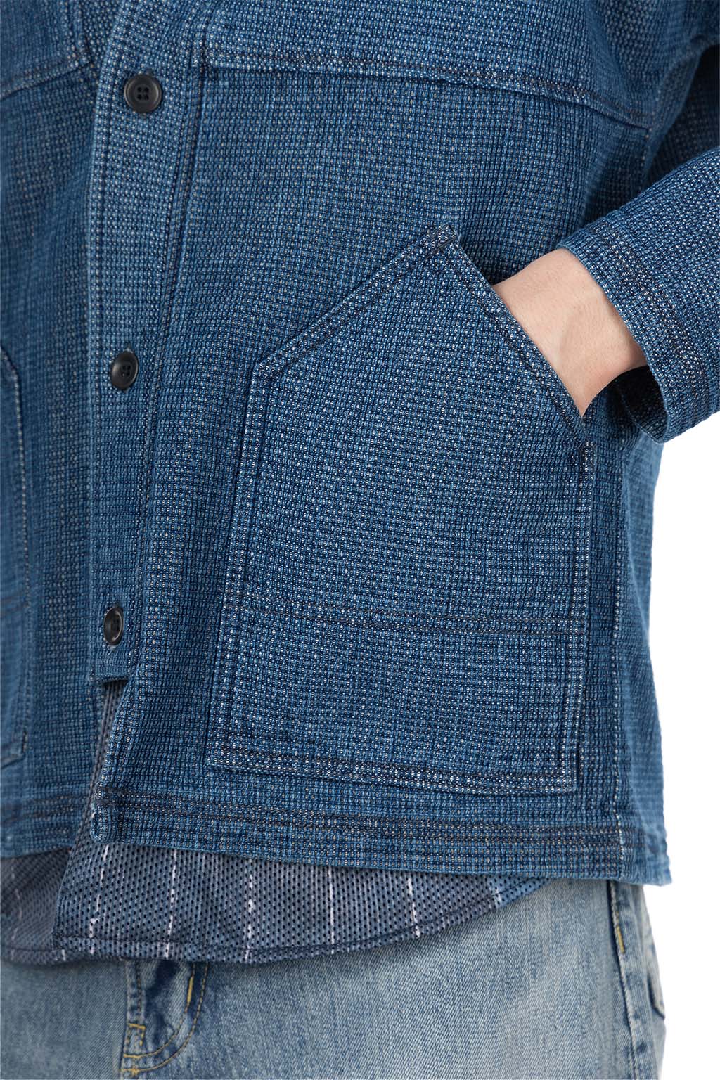 FDMTL - Indigo Cardigan 3-Year Wash