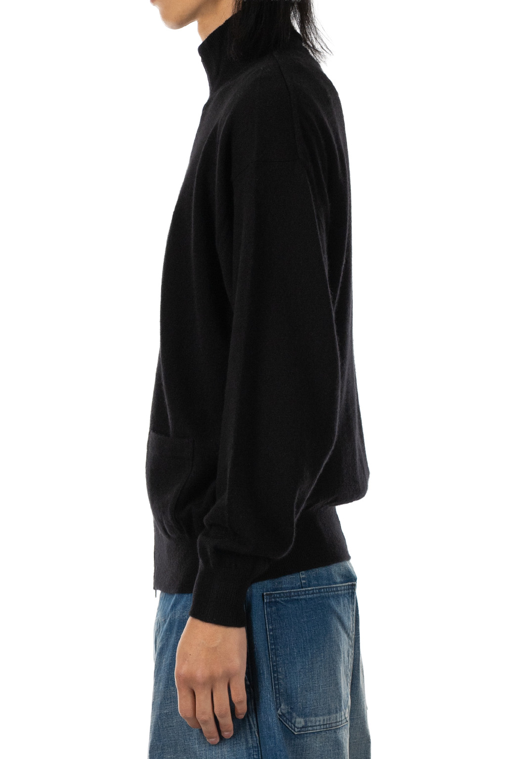 HERILL - American deadstock Zipup Sweater - Black