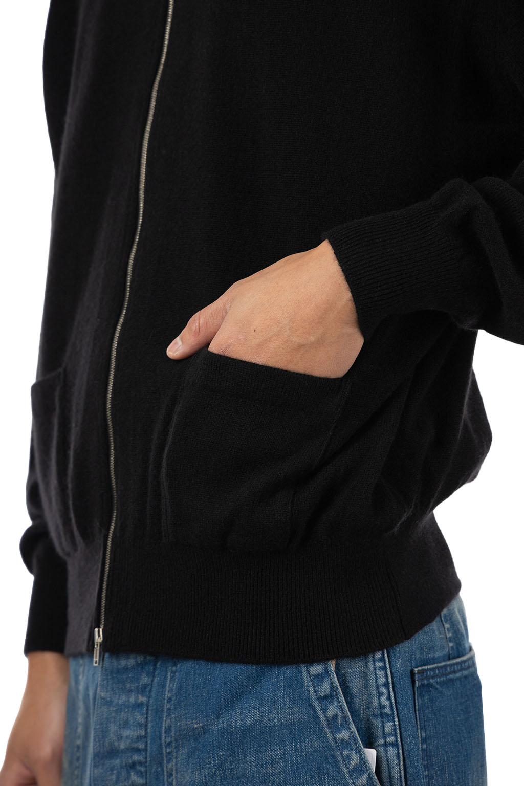 HERILL - American deadstock Zipup Sweater - Black