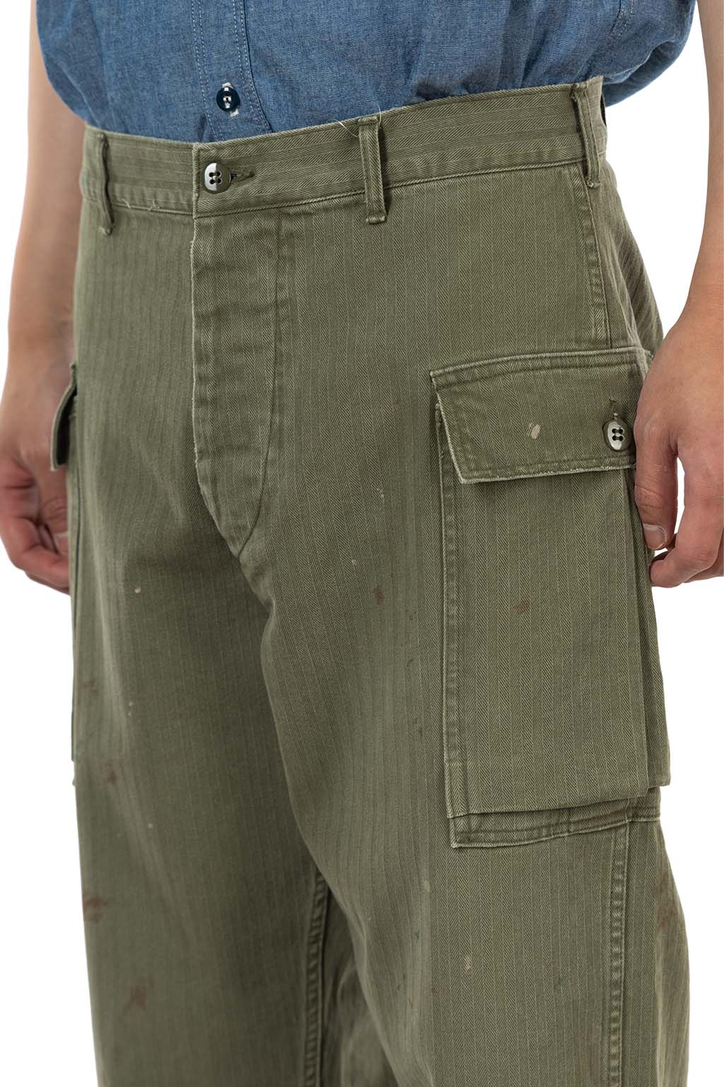 HERILL - US Army M-43 HBT Pants - Olive Drab