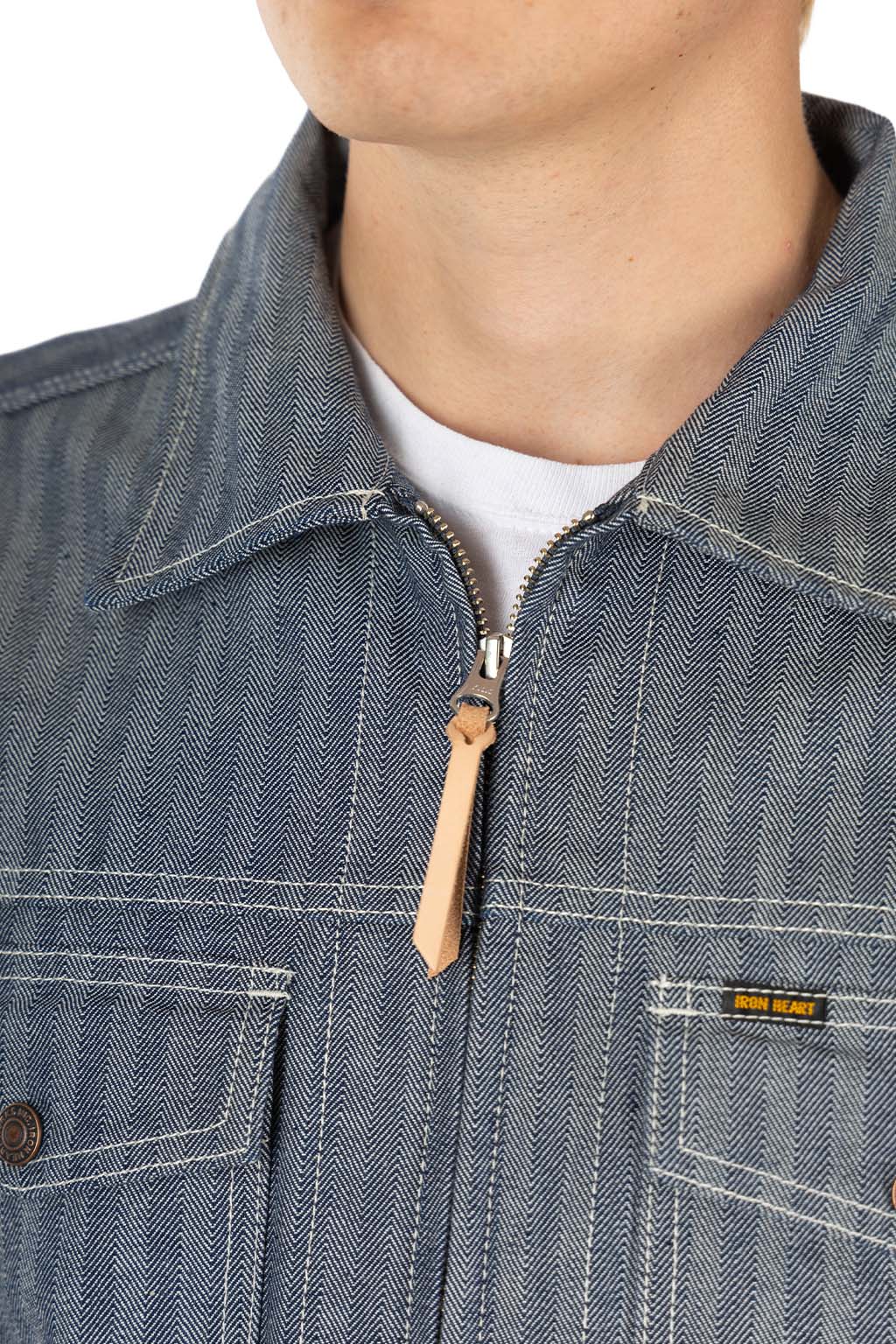Iron Heart - 10.5oz Herringbone Work Jacket - Indigo