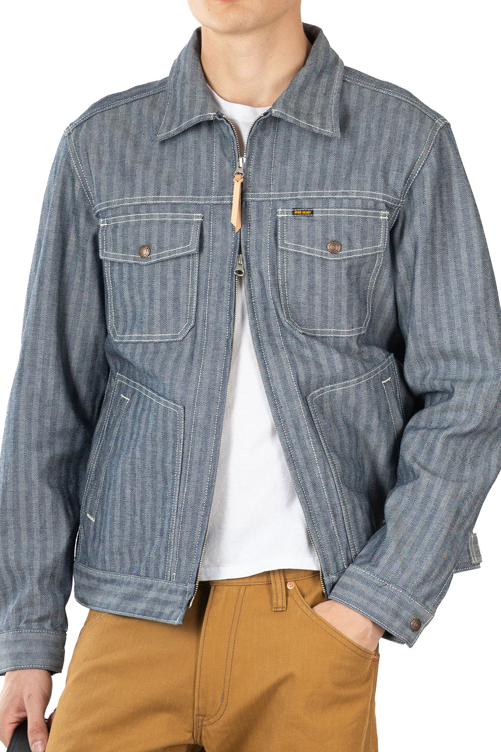 Iron Heart - 10.5oz Herringbone Work Jacket - Indigo