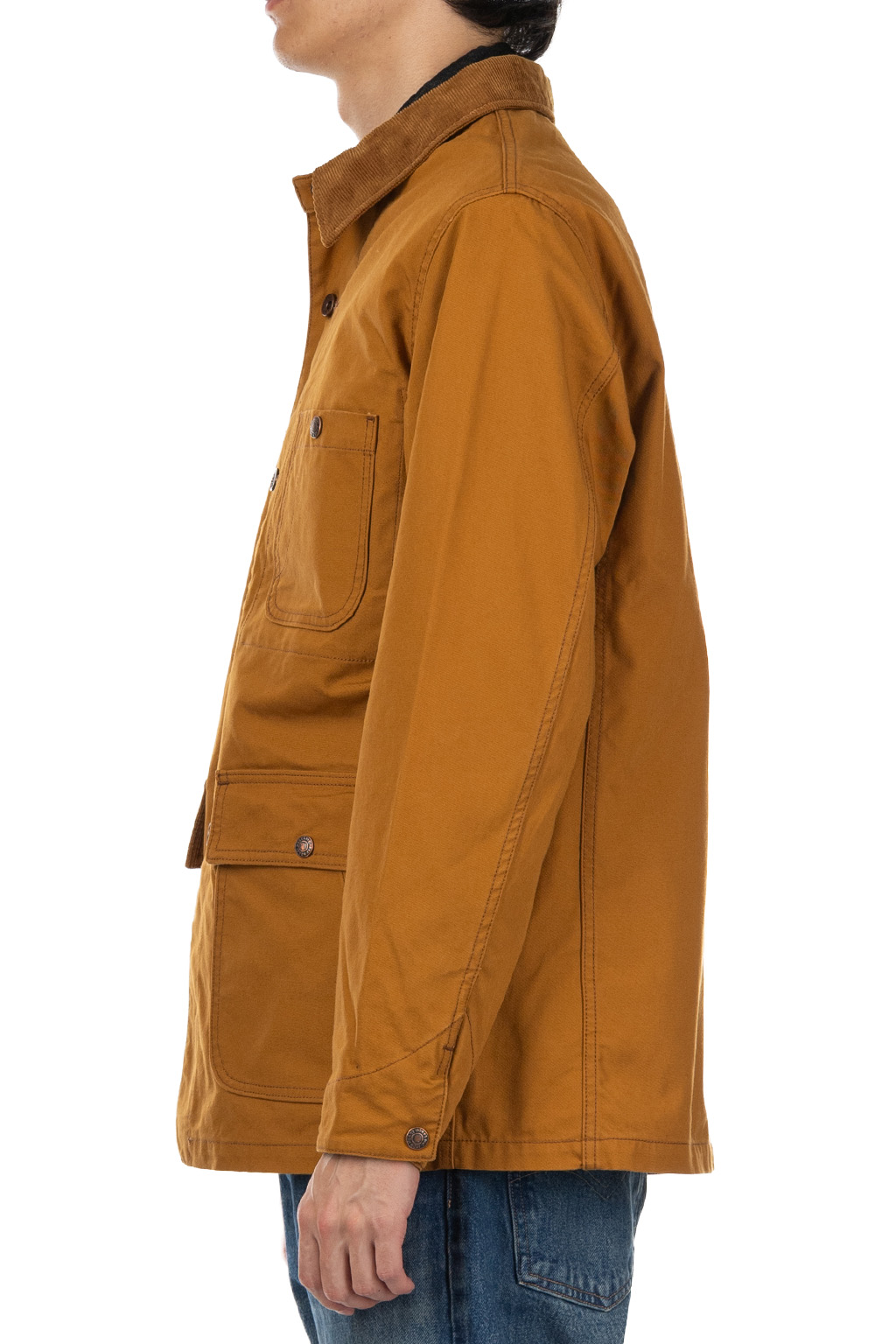 Iron Heart - 10oz Kurashikizome Organic Cotton Duck Chore Jacket - Brown