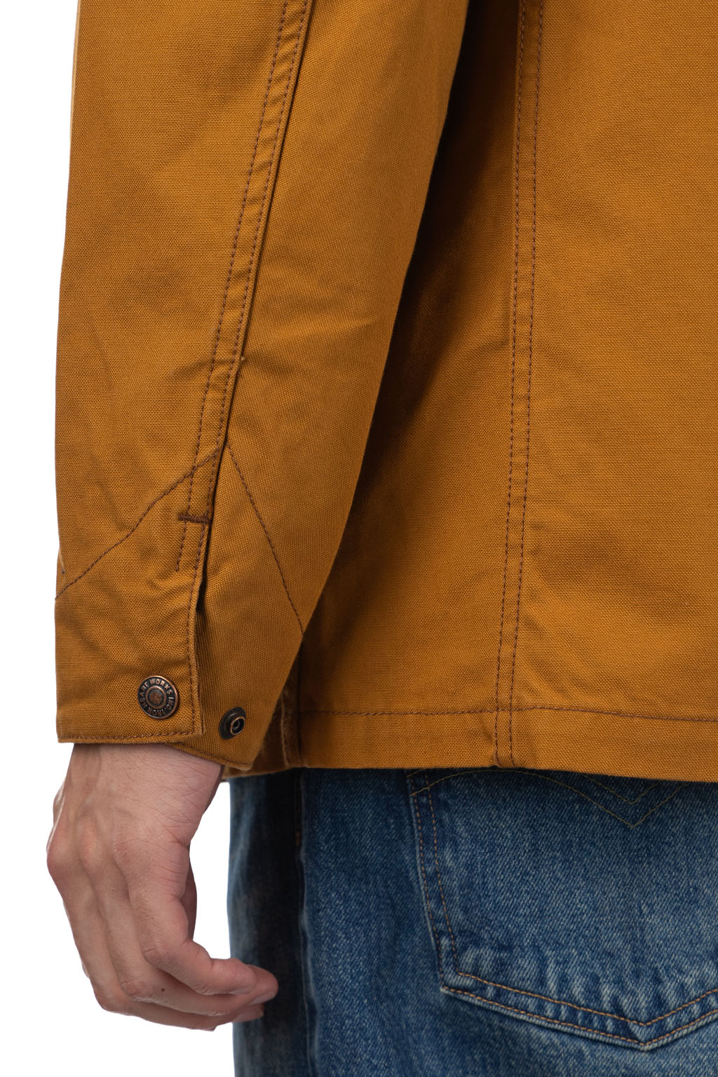 Iron Heart - 10oz Kurashikizome Organic Cotton Duck Chore Jacket - Brown