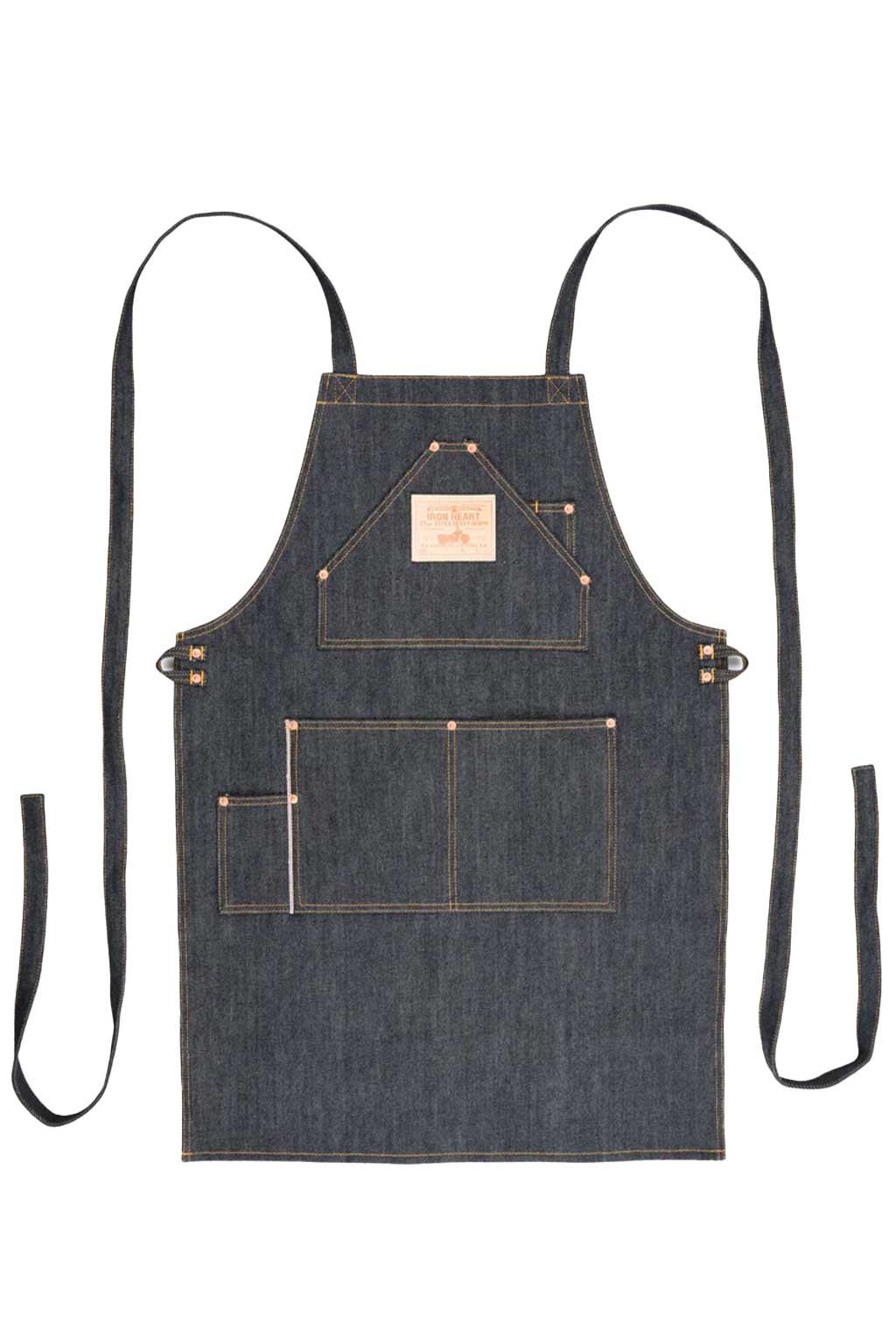 Iron Heart 21oz Selvedge Denim Apron - Indigo