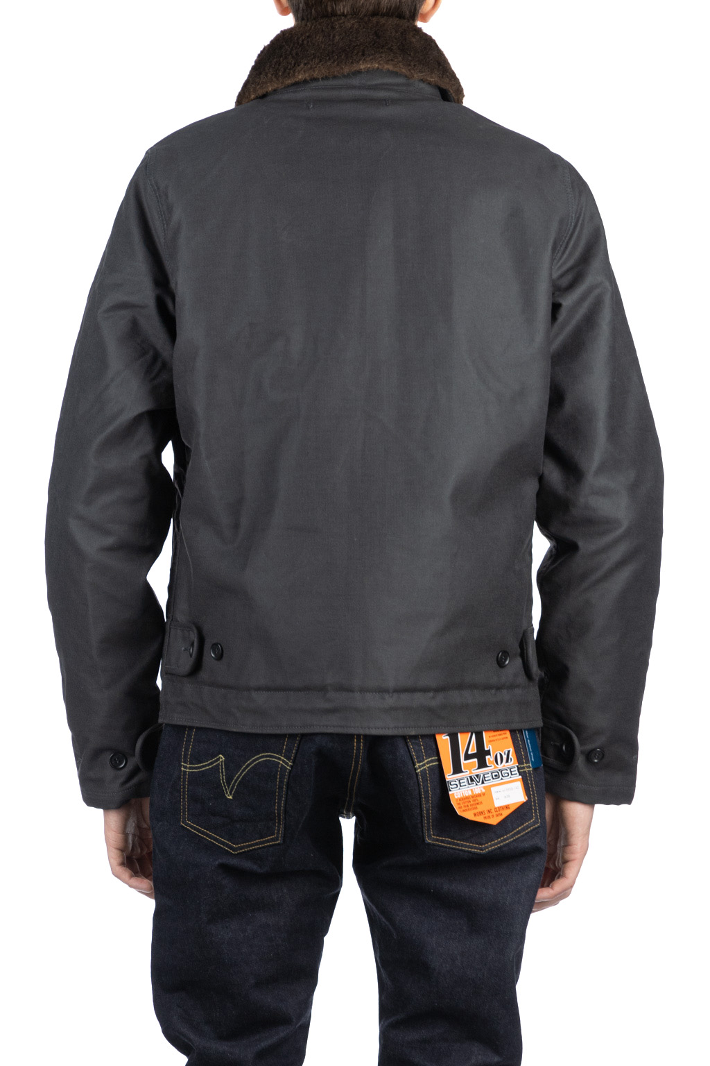 Iron Heart - Oiled Whipcord N1 Deck Jacket - Black