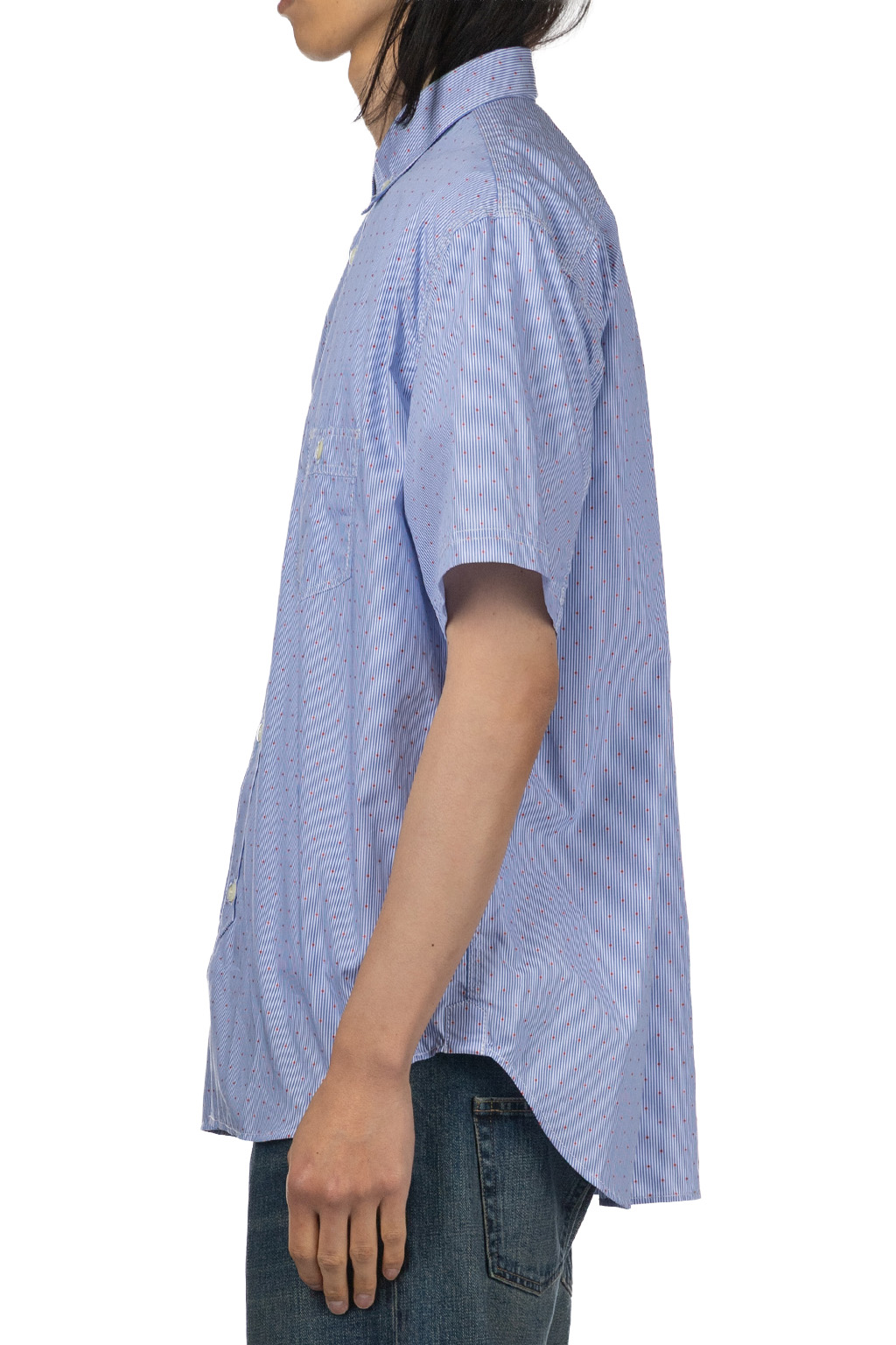 Junya Watanabe MAN - Junya Watanabe Casual Button-Up Shirt - White Saxe Red