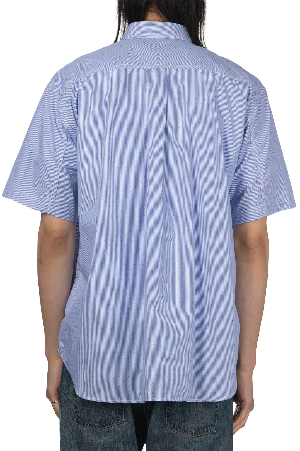 Junya Watanabe MAN - Junya Watanabe Casual Button-Up Shirt - White Saxe Red
