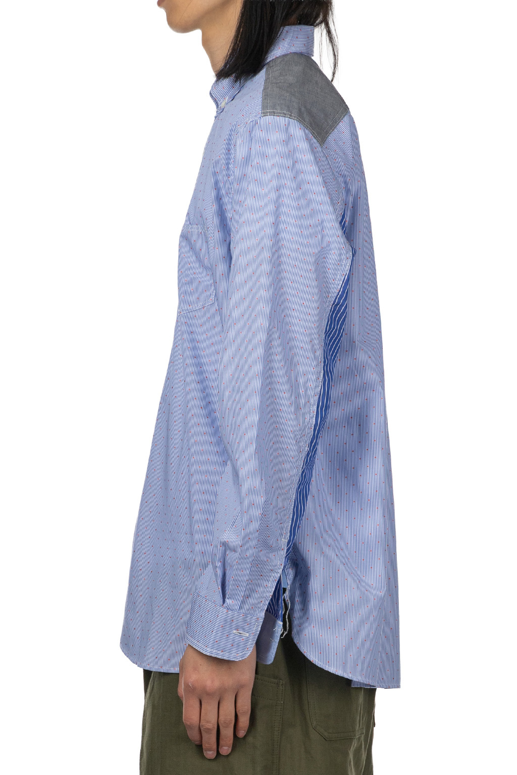 Junya Watanabe MAN - Junya Watanabe Comme Des Garcons Men's Button Up Shirt - Blue