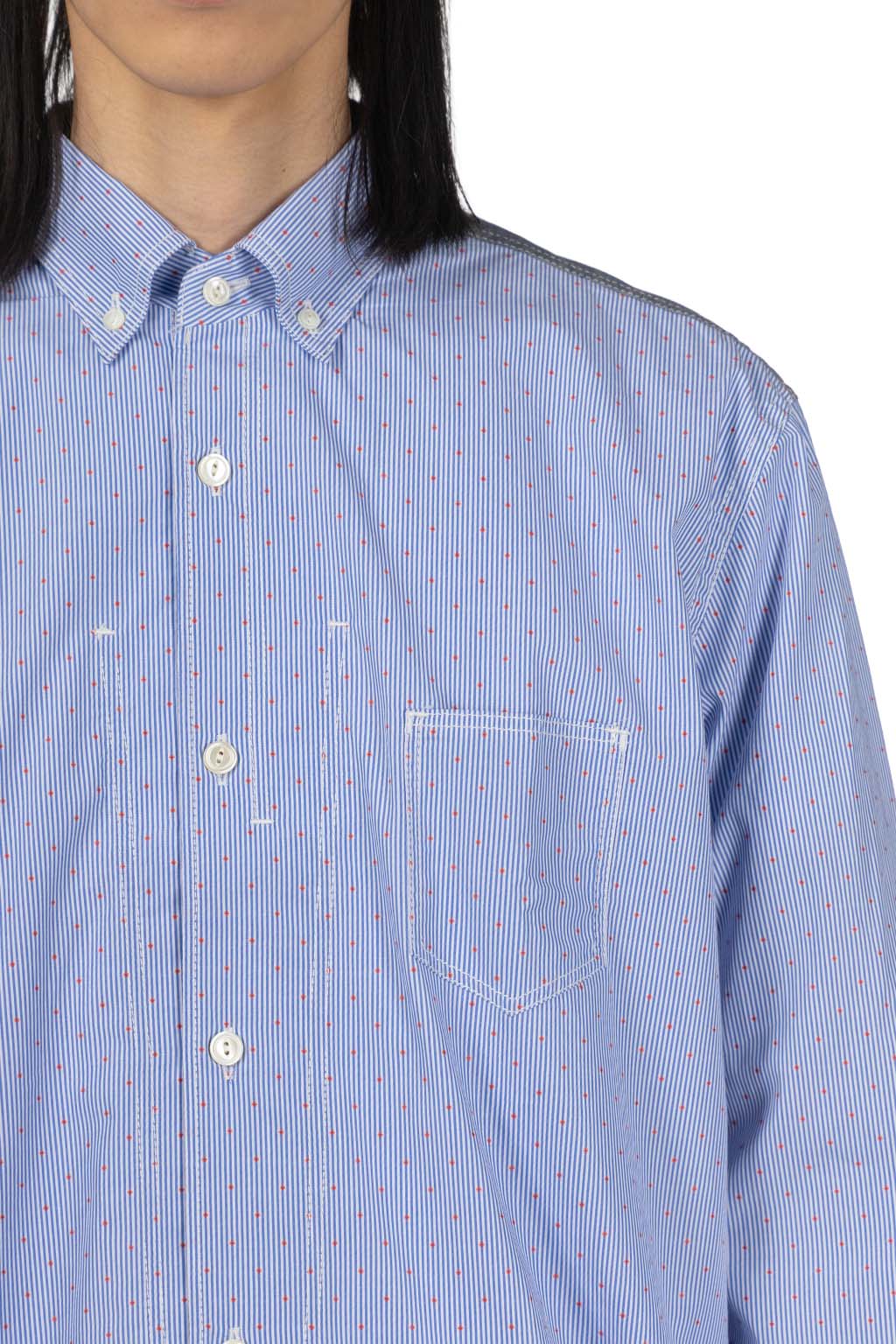 Junya Watanabe MAN - Junya Watanabe Comme Des Garcons Men's Button Up Shirt - Blue