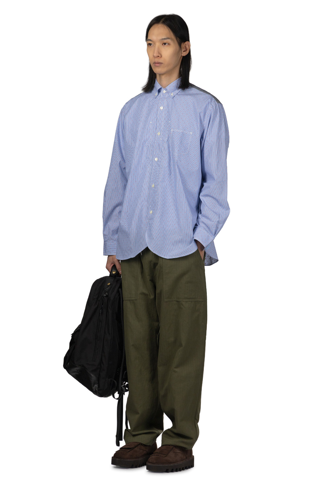 Junya Watanabe MAN - Junya Watanabe Comme Des Garcons Men's Button Up Shirt - Blue