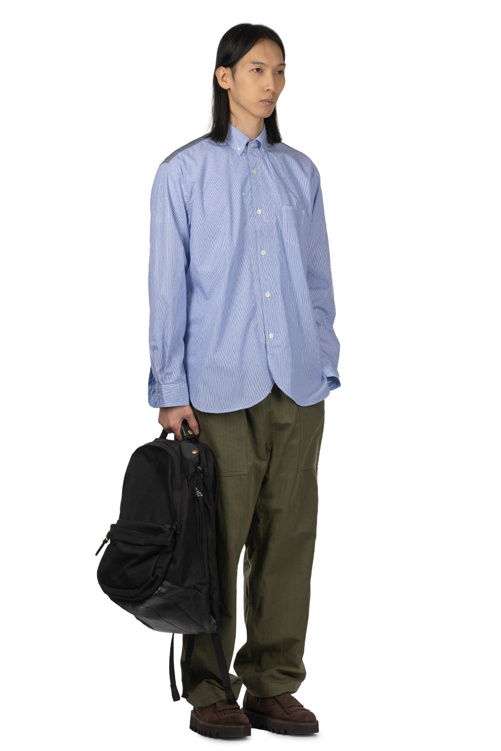 Junya Watanabe MAN - Junya Watanabe Comme Des Garcons Men's Button Up Shirt - Blue