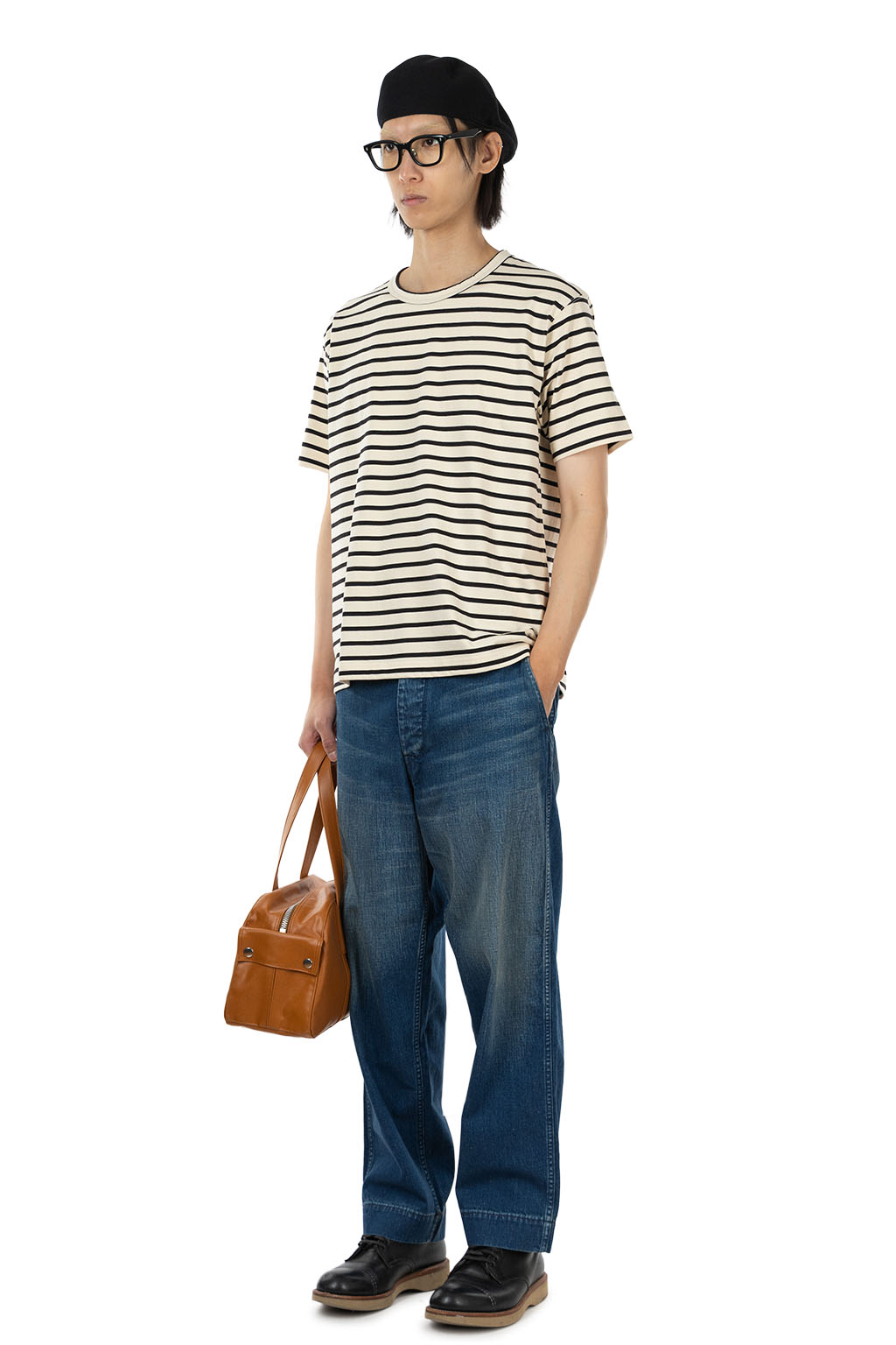 Junya Watanabe MAN - Striped T-Shirt - Natural and Black