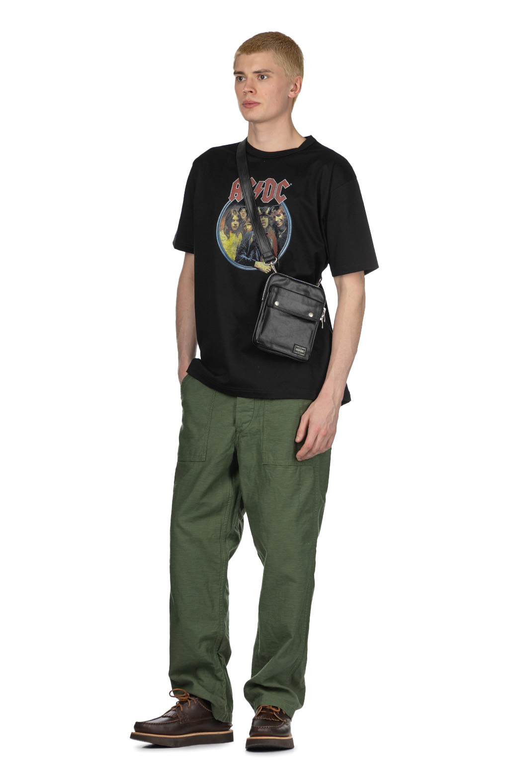 Junya Watanabe MAN - Junya Watanabe Comme Des Garcons Men's ACDC T-Shirt - Black