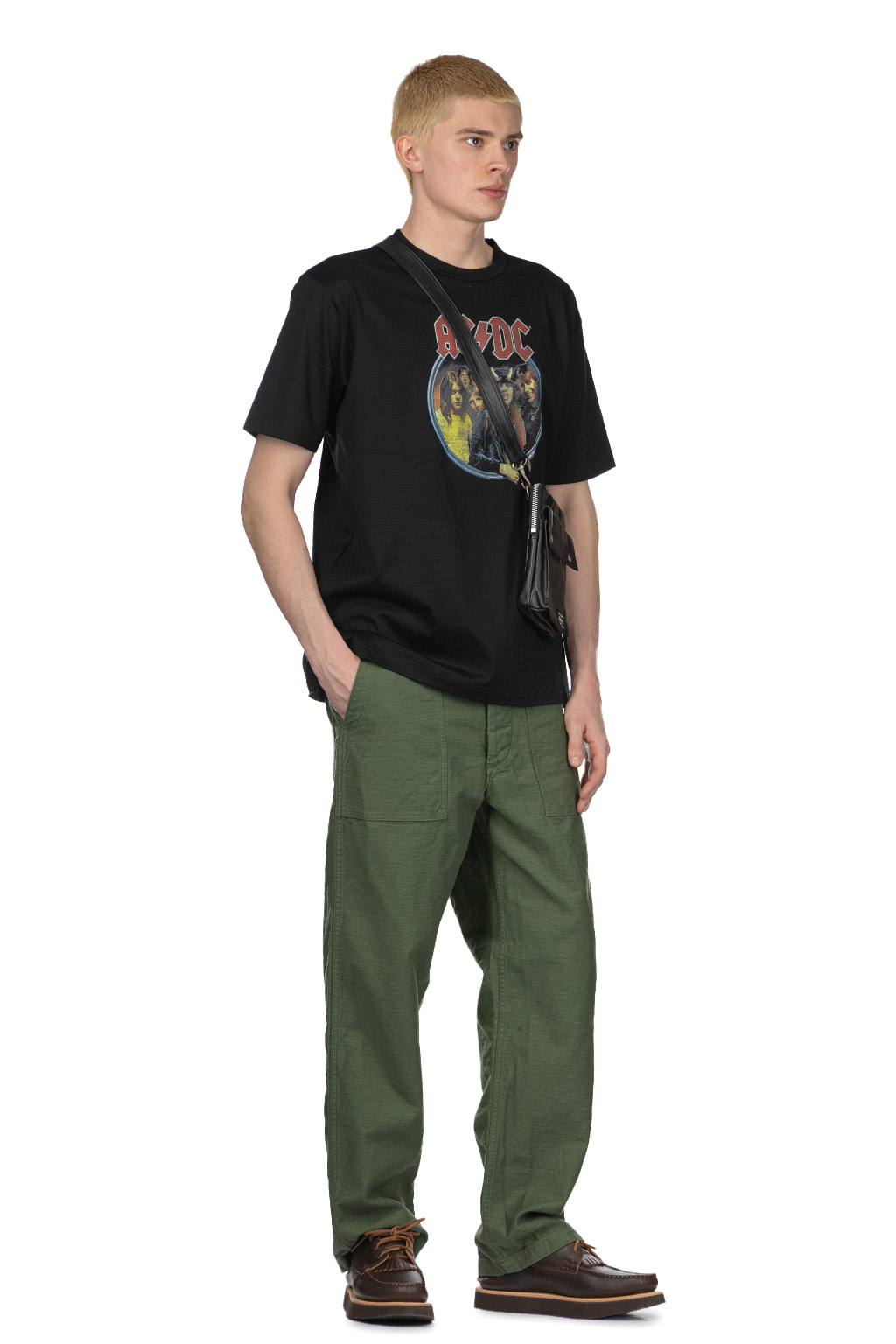 Junya Watanabe MAN - Junya Watanabe Comme Des Garcons Men's ACDC T-Shirt - Black